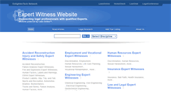 Desktop Screenshot of expertwitnesswebsite.com